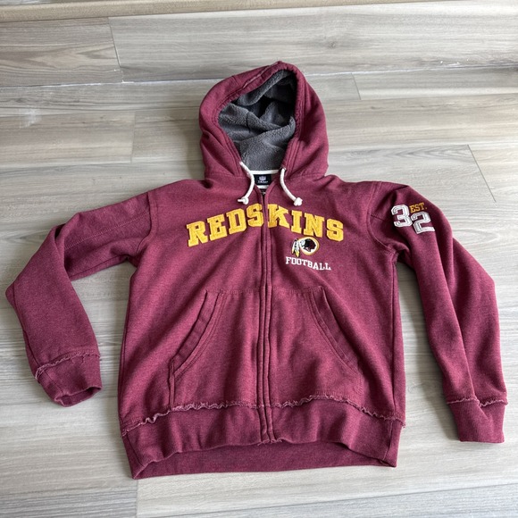 NFL Other - Washington Redskins NFL SM Football Zip Up Hoodie Sweatshirt Jacket Men's Sherpa